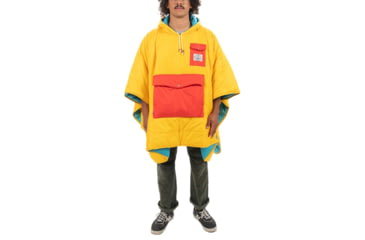 Image of Poler Poncho, Goldenrod/Bluepine, One Size, 214ACU5601-GBluepine-O/S