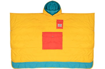 Image of Poler Poncho, Goldenrod/Bluepine, One Size, 214ACU5601-GBluepine-O/S