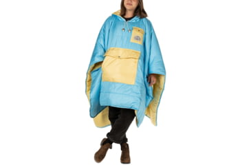 Image of Poler Poncho, Powder Blue Daisy, One Size, 212ACU5601-PBlDaisy-O/S