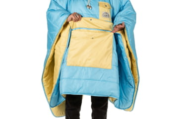 Image of Poler Poncho, Powder Blue Daisy, One Size, 212ACU5601-PBlDaisy-O/S
