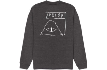 Image of Poler Scribble Crew, Small, Charcoal Heather, 223APM2503-Charcoal Heather-S