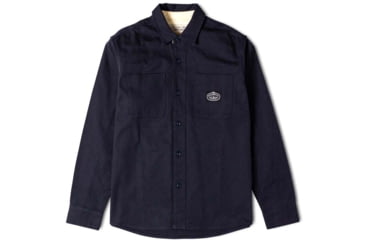 Image of Poler Sisal Duck Canvas Overshirt, Large, Navy, 21310007-Navy-L