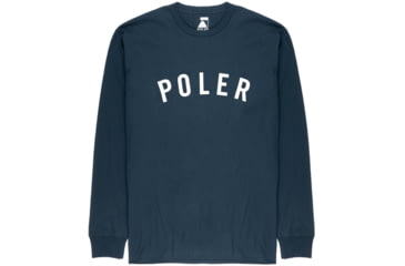 Image of Poler State LS Shirts, Medium, Navy, 214APM2202-Navy-M
