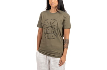 Image of Poler Sunburst T-Shirt, Large, Military Green, 221APM2010-MILITARY GREEN-L
