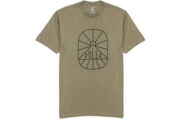 Image of Poler Sunburst T-Shirt, Large, Military Green, 221APM2010-MILITARY GREEN-L