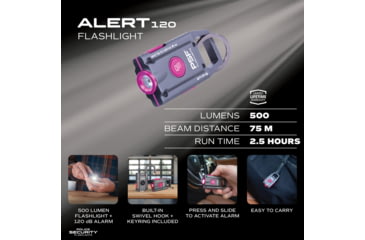 Image of Police Security Flashlights Police Security Alert 120 Personal Alarm Light