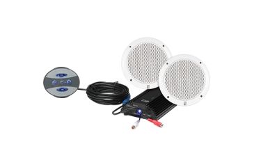 Image of Poly-Planar ME60BT Amp &amp; 5in Spkrs w/ Bluetooth Input, New Condition POL-BT-KIT4-W