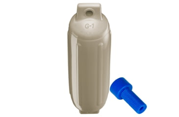 Image of Polyform U.S. G-1 Twin Eye Fender 3.5in x 12.8in - Sand w/Adapter, G-1-SAND