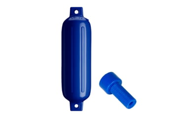 Image of Polyform U.S. G-3 Twin Eye Fender 5.5in x 19in - Cobalt Blue w/Adapter, G-3-COBALT BLUE