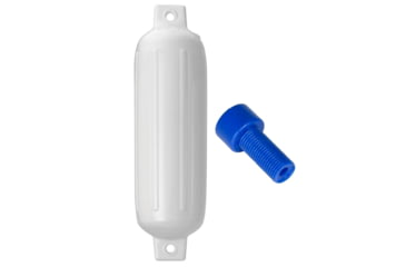 Image of Polyform U.S. G-3 Twin Eye Fender 5.5in x 19in - White w/Adapter, G-3-WHITE