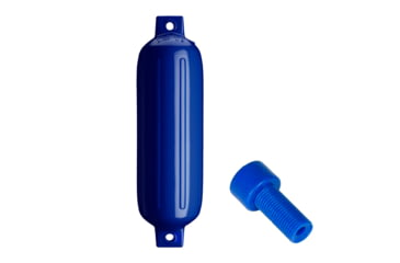 Image of Polyform U.S. G-4 Twin Eye Fender 6.5in x 22in - Cobalt Blue w/Adapter, G-4-COBALT BLUE