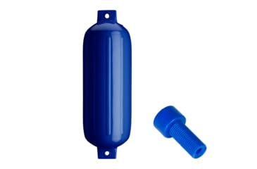 Image of Polyform U.S. G-5 Twin Eye Fender 8.8in x 26.8in - Cobalt Blue w/Adapter, G-5-COBALT BLUE