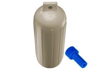 Image of Polyform U.S. G-5 Twin Eye Fender 8.8in x 26.8in - Sand w/Adapter, G-5-SAND