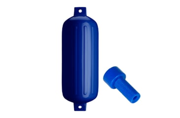 Image of Polyform U.S. G-6 Twin Eye Fender 11in x 30in - Cobalt Blue w/Adapter, G-6-COBALT BLUE
