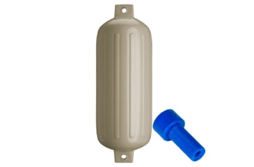Image of Polyform U.S. G-6 Twin Eye Fender 11in x 30in - Sand w/Adapter, G-6-SAND