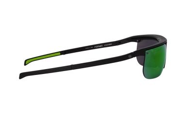 Image of Popticals PopArt Sunglasses, Black Matte Frame, Gray/Green Mirror Lens, Polarized, 010030-BMEN