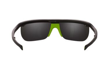 Image of Popticals PopArt Sunglasses, Black Matte Frame, Gray/Green Mirror Lens, Polarized, 010030-BMEN