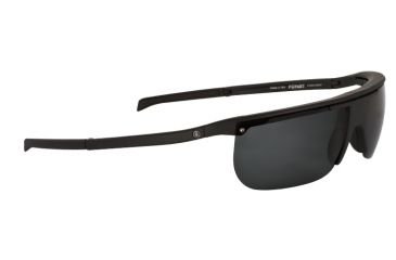 Image of Popticals PopArt Sunglasses, Black Matte Frame, Gray Lens, Polarized, 010030-BMGP