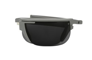 Image of Popticals PopArt Sunglasses, Grey Matte Frame, Gray Lens, Polarized, 010030-GMGP