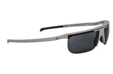 Image of Popticals PopArt Sunglasses, Grey Matte Frame, Gray Lens, Polarized, 010030-GMGP