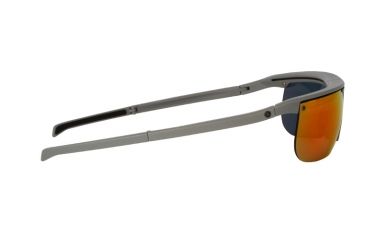 Image of Popticals PopArt Sunglasses, Grey Matte Frame, Gray/Orange Mirror Lens, Polarized, 010030-GMON