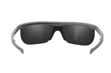 Image of Popticals PopArt Sunglasses, Grey Matte Frame, Gray/Orange Mirror Lens, Polarized, 010030-GMON