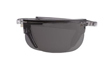 Image of Popticals PopArt Sunglasses, Smoke/Clear Crystal Gloss Frame, Gray Lens, Polarized, 030030-SFGP