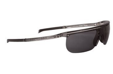 Image of Popticals PopArt Sunglasses, Smoke/Clear Crystal Gloss Frame, Gray Lens, Polarized, 030030-SFGP