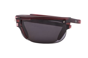 Image of Popticals PopArt Sunglasses, Wine Crystal Matte Frame, Gray Lens, Polarized, 020030-WYGP