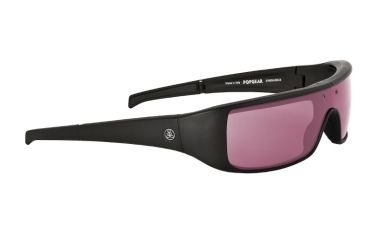 Image of Popticals PopGear Sunglasses, Black Matte Frame, Purple Lens, 200050-BMPS