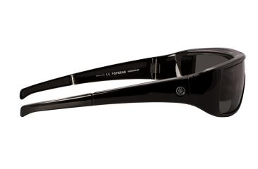 Image of Popticals PopGear Sunglasses, Black Over Crystal Gloss Frame, Gray Lens, Polarized, 040050-BLGP