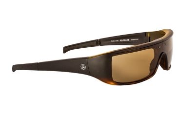 Image of Popticals PopGear Sunglasses, Black/Tortoise Matte Frame, Brown Lens, Polarized, 010050-AUNP