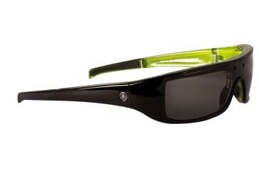 Image of Popticals PopGear Sunglasses, Blk Over Green Crystal Gloss Frame, Gray Lens, Polarized, 040050-GLGP