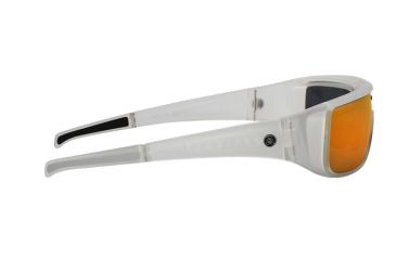 Image of Popticals PopGear Sunglasses, Crystal Matte Frame, Gray/Orange Mirror Lens, 010050-XYOO