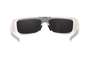 Image of Popticals PopGear Sunglasses, Crystal Matte Frame, Gray/Orange Mirror Lens, 010050-XYOO