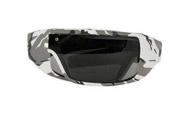 Image of Popticals PopGear Sunglasses, White Camouflage Matte Frame, Gray Lens, Polarized, 010050-CCGP