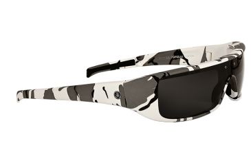 Image of Popticals PopGear Sunglasses, White Camouflage Matte Frame, Gray Lens, Polarized, 010050-CCGP