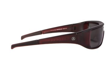 Image of Popticals PopGear Sunglasses, Wine/Black Crystal Matte Frame, Gray Lens, Polarized, 030050-LEGP