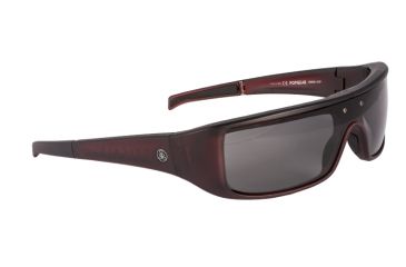 Image of Popticals PopGear Sunglasses, Wine/Black Crystal Matte Frame, Gray Lens, Polarized, 030050-LEGP