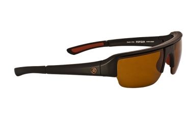 Image of Popticals PopGun Sunglasses, Black Matte Frame, Brown Lens, Polarized, 010010-NMNP