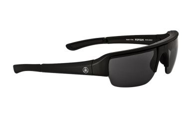 Image of Popticals PopGun Sunglasses, Black Matte Frame, Gray Lens, Polarized, 010010-BMGP