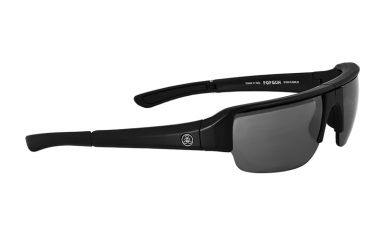 Image of Popticals PopGun Sunglasses, Black Matte Frame, Gray/Silver Mirror Lens, Polarized, 010010-BMLN