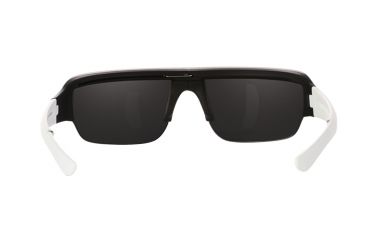 Image of Popticals PopGun Sunglasses, Black/White Matte Frame, Gray Lens, Polarized, 010010-WMGP