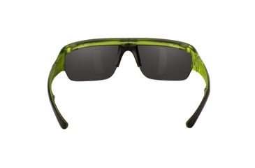 Image of Popticals PopGun Sunglasses, Blk Over Green Crystal Gloss Frame, Gray/Green Mirror Lens, Polarized, 040010-GLEN
