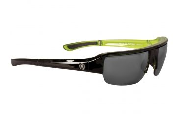 Image of Popticals PopGun Sunglasses, Blk Over Green Crystal Gloss Frame, Gray Lens, Polarized, 040010-GLGP