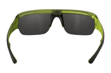 Image of Popticals PopGun Sunglasses, Blk Over Green Crystal Gloss Frame, Gray Lens, Polarized, 040010-GLGP