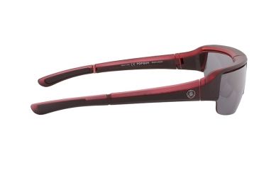 Image of Popticals PopGun Sunglasses, Red/Black Crystal Matte Frame, Gray Lens, Polarized, 030010-REGP
