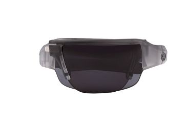 Image of Popticals PopGun Sunglasses, Smoke/Clear Crystal Matte Frame, Gray Lens, Polarized, 030010-SEGP