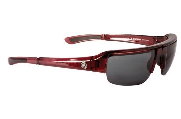 Image of Popticals PopGun Sunglasses, Wine Crystal Gloss Frame, Gray Lens, Polarized, 020010-WXGP
