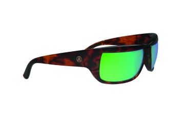 Image of Popticals PopH2O Sunglasses, Tortoise Gloss Frame, Gray/Green Mirror Lens, Polarized, 010070-CTEN